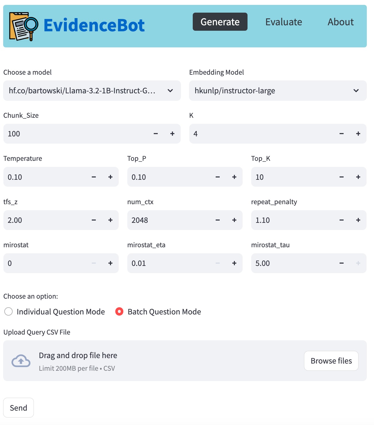 Generate Batch Responses Functionality